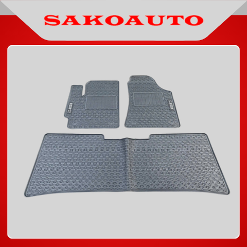 Lót sàn cao su xe VF E34 | chất liệu cao su có chống trượt dễ vệ sinh, chữ màu ghi