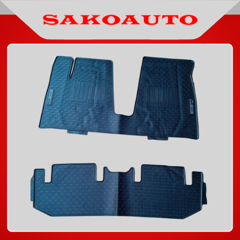 Lót sàn cao su xe VF3 | Hàng cao su không thấm nước, dễ vệ sinh - chữ màu ghi trắng