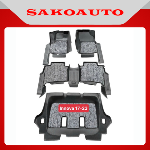 Lót sàn nhựa 5D Innova 2017 - 2022 kèm thảm rối cao cấp HH