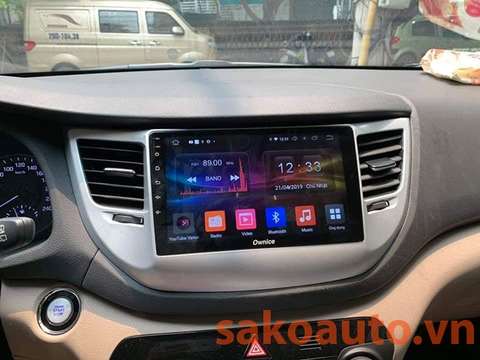 Màn hình android theo xe Tucson 2019