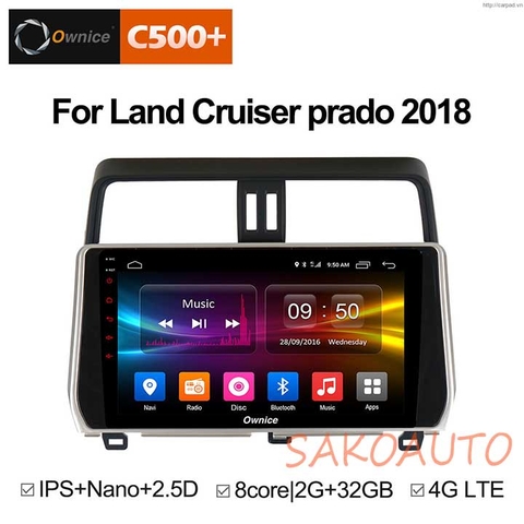 Màn hình DVD Android xe Land Cruiser prado