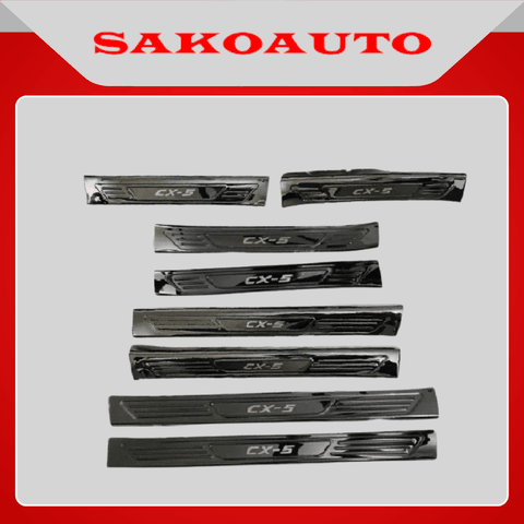 Ốp bậc cửa, nẹp bước chân MAZDA CX5 2018 - 2024 | MÀU TITAN