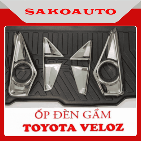 Ốp viền đèn gầm trước, sau xe VELOZ 2022 - 2025 | Mạ crom cao cấp