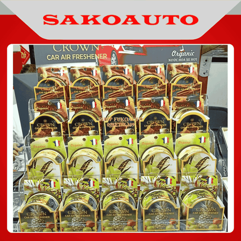 Sáp thơm nước hoa ô tô Crown của Pháp | Khử mùi xe hơi | Hương thơm nhẹ nhàng, tinh tế