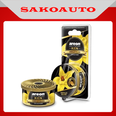 Sáp thơm ô tô Areon Ken Vanilla Black