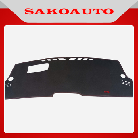 Thảm chống nóng taplo xe VF6 chất liệu da vân cacbon và nhung cao cấp, bảo vệ chống nứt bạc màu taplo