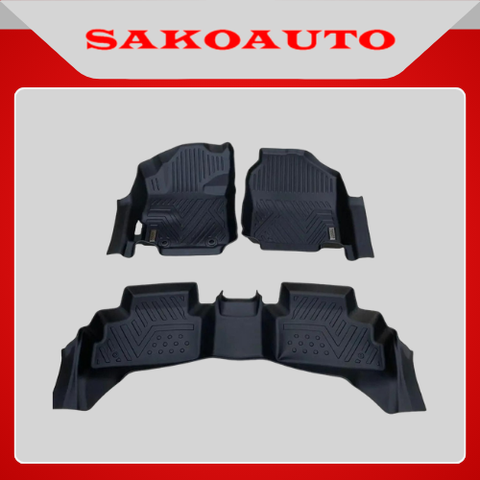 Thảm lót sàn nhựa 5D - Yaris Cross 2023 - 2025 | Đúc nguyên khối ko mùi hôi, thảm sàn 5D dễ vệ sinh lau rửa và lắp đặt