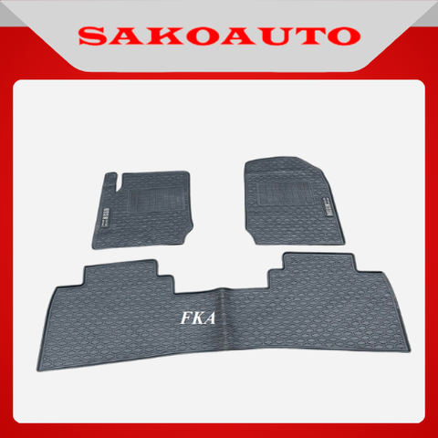 Thảm sàn, lót sàn cao su 3D cho Mazda BT-50 | Thảm để chân Mazda Bt50 đen chữ ghi