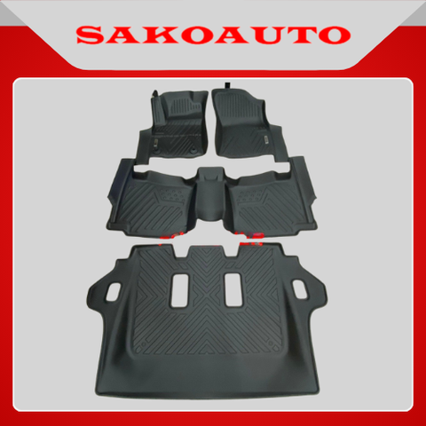 Thảm sàn nhựa TPE 5D xe Toyota Fortuner 2017 - 2023 | Đúc nguyên khối đủ 3 hàng ghế dễ dàng vệ sinh, lắp dặt