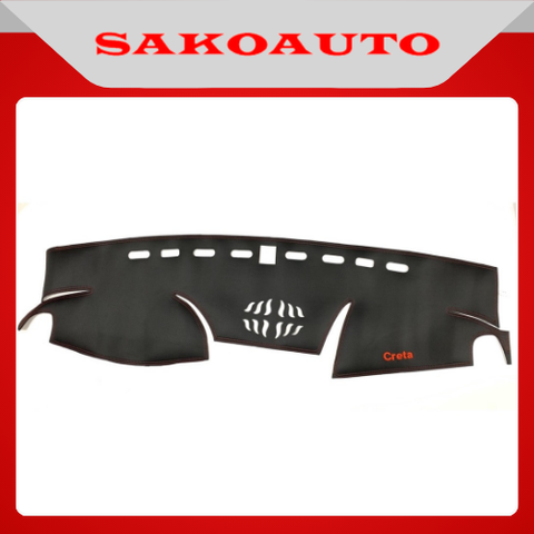 Thảm taplo da vân carbon xe Hyundai Creta | chống nóng, chống nắng, chống trơn trượt cao cấp - hàng loại 1