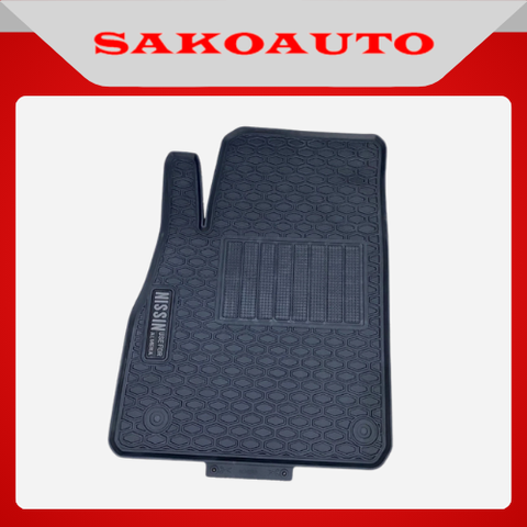 Thảm trải sàn cao su theo xe Nissan Almera 2021 - 2025 chữ đỏ