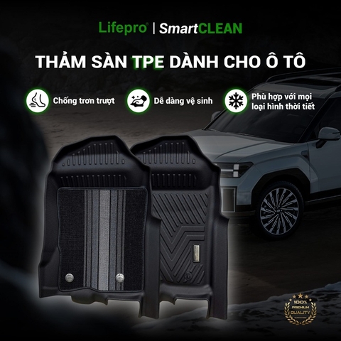 Thảm sàn TPE dành cho ô tô SmartCLEAN (ĐÃ KÈM LÓT RỐI)