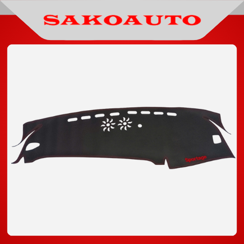 Thảm Taplo da vân carbon Sportage 2022 - 2024 chống nóng taplo xe, chống phản chiếu ánh nắng lên kính lái