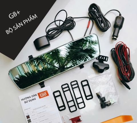 Camera hành trình trên gương Carcam G8+ WiFi ADAS cảm ứng