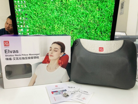 Gối massage cổ Hi5 Elvas - Ghi