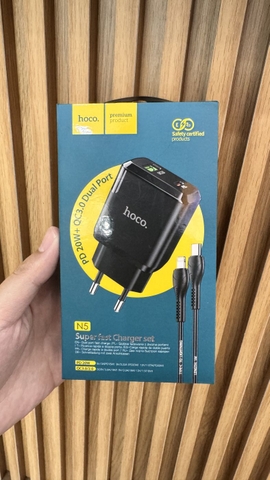 Bộ sạc nhanh iPhone 20w HOCO N5 kèm dây sạc C to L