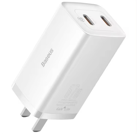 Bộ Sạc Nhanh 67W Baseus GAN3 , 2 Cổng C