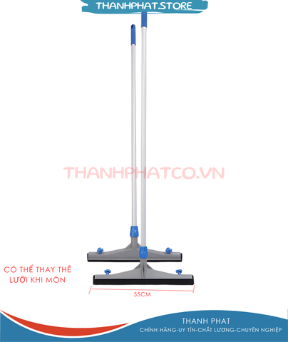 Cây gạt nước sàn nhựa 55cm KLENCO Lưỡi gạt đen