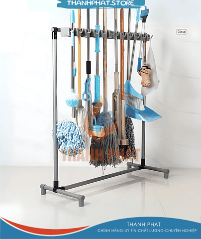 1012GD - Giá treo cây lau nhà, dụng cụ làm vệ sinh, treo trưng bày MS: FY-1012GD