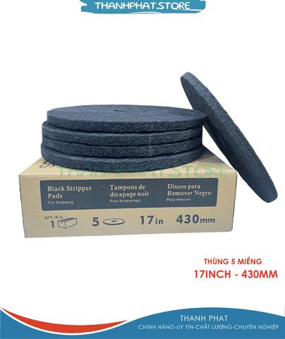 Pad chà sàn Chaobao 17inch màu đen 17inch (43cm thùng 5CS)