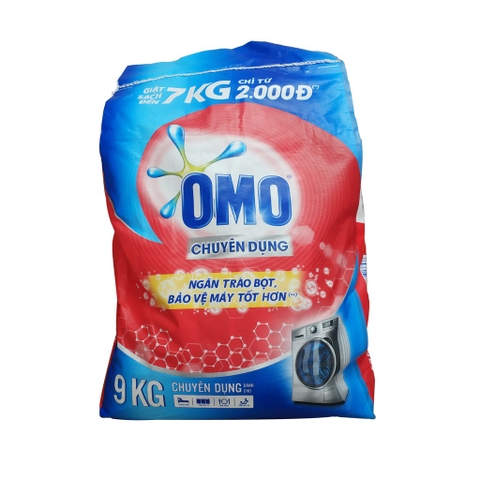 BỘT GIẶT OMO  9KG CHUYÊN DỤNG cho máy cửa trên, cửa trước, giặt tay