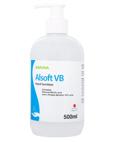 Cồn sát khuẩn tay Saraya Alsoft VB (500mL)