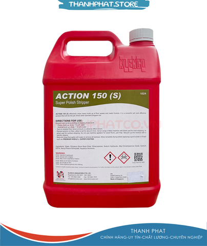 Hóa chất đánh tróc lớp phủ bóng sàn cũ Action 150S – Can 5L