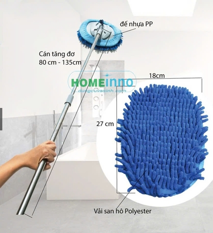 Cây lau xe oto lau đa năng Homeinno