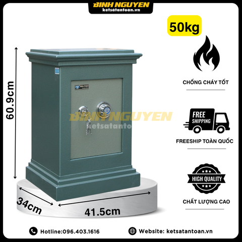 Kích thước nhỏ gọn két sắt Hòa Phát KA25 khóa cơ
