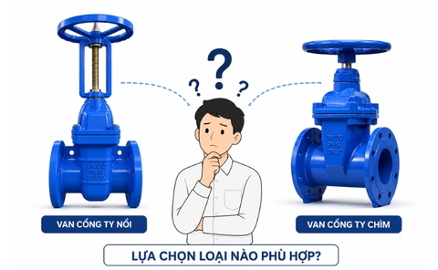 So Sánh Van Cổng Ty Nổi Và Van Cổng Ty Chìm