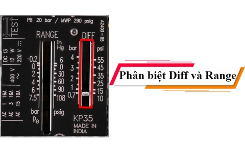 Phân biệt Diff và Range trong việc điều chỉnh công tắc áp suất