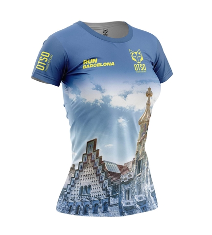 Áo ngắn tay Otso - Run Barcelona - Nữ (OShBarcF)
