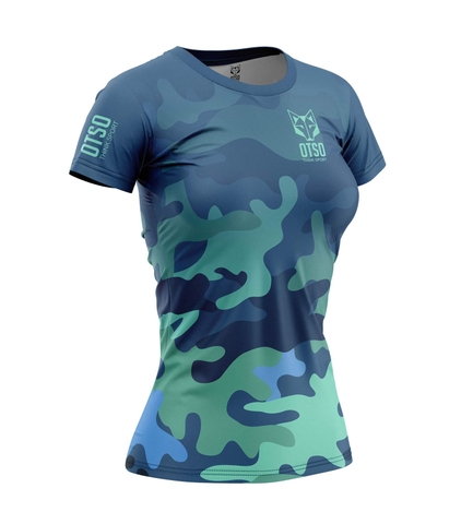 Áo ngắn tay Otso - CAMO BLUE - Nữ (OShCambF)