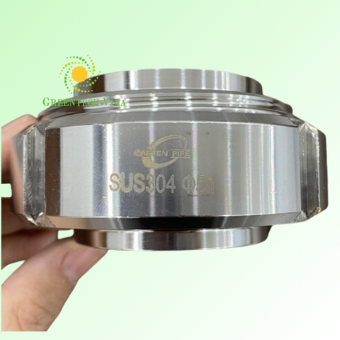Bộ rắc co ren vi sinh 50.8mm Inox 304