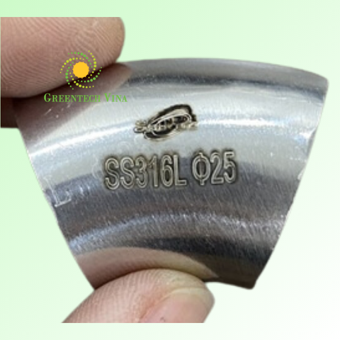 Co ngắn 45 độ đều 25.4x1.5mm Inox 316L Kết nối 2 đầu hàn