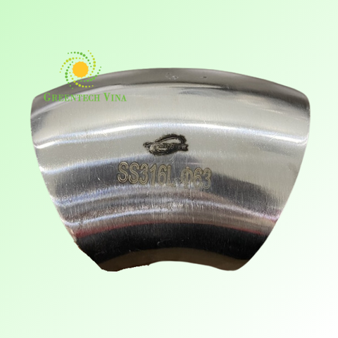 Co ngắn 45 độ đều 63.5x2mm Inox 316L Kết nối 2 đầu hàn