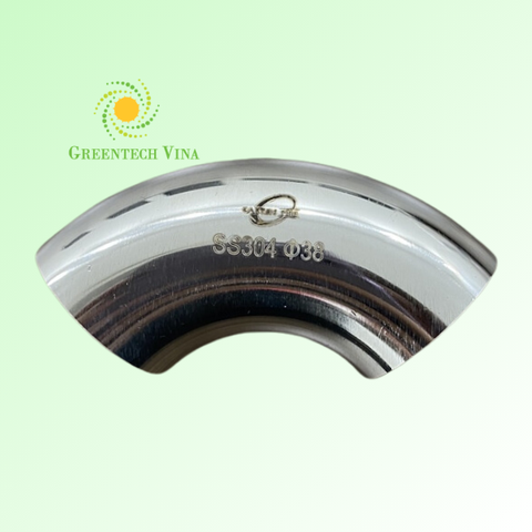 Co ngắn 90 độ đều 38.1x1.5mm Inox 304 Kết nối 2 đầu hàn