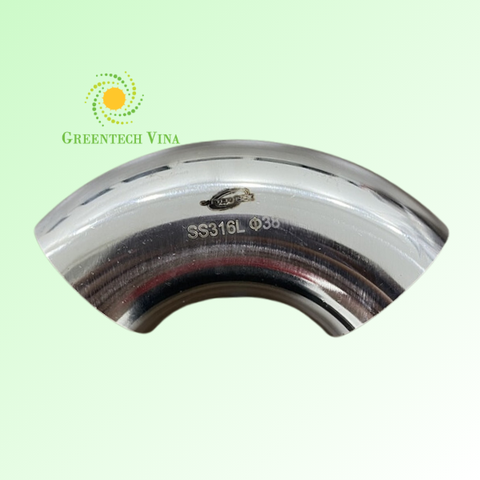 Co ngắn 90 độ đều 38.1x1.5mm Inox 316L Kết nối 2 đầu hàn
