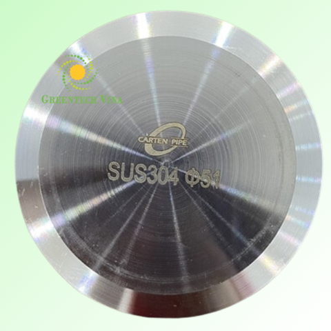 Nắp bịch đường ống vi sinh 50.8mm Inox 304
