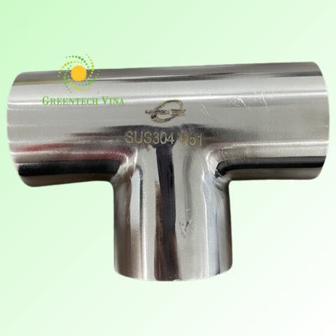 Tê đều 50.8mm Inox 304 Kết nối 3 đầu hàn