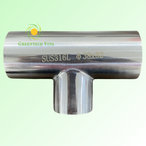 Tê giảm 38.1x31.75mm Inox 316L Kết nối 3 đầu hàn