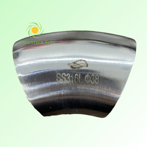 Co ngắn 45 độ đều 38.1x1.5mm Inox 316L Kết nối 2 đầu hàn