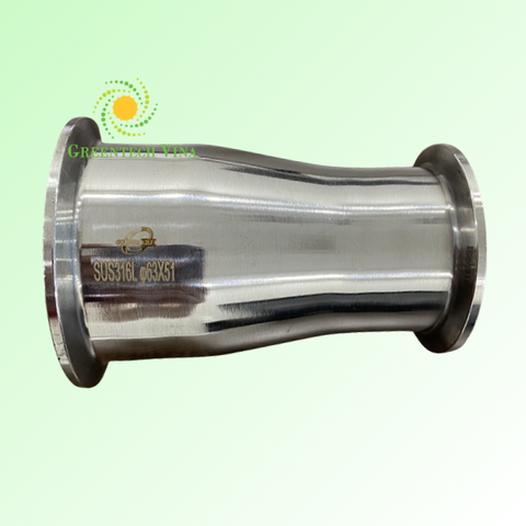 Giảm đều 63.5x50.8mm Inox 316L Kết nối 2 đầu khớp nối nhanh
