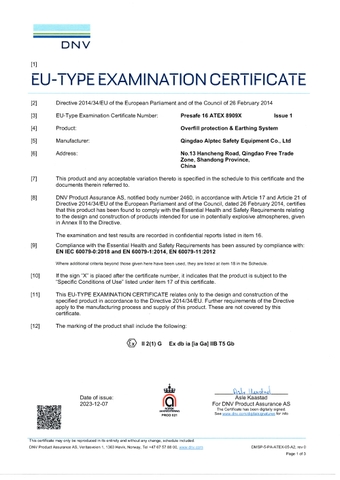 Thiết Bị Chống Tĩnh Điện Tràn Dầu SLA-SY -Grounding Control Device SLA-S-Y