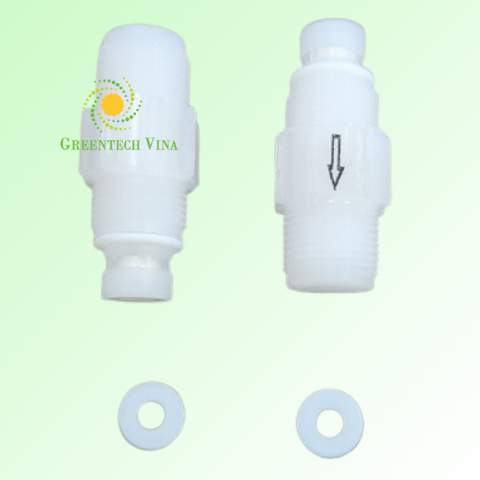 Van XẢ PROMINENT PVDF TRẮNG Bi Size Lớn