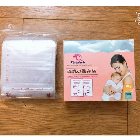 Hộp 30 túi trữ sữa Kichilachi - Nhật Bản 100ml