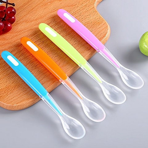 [Set 2c] Thìa ăn dặm silicone siêu mềm