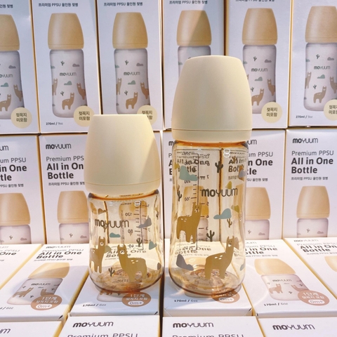 Bình sữa Moyuum Hàn Quốc 170ml/270ml (Llama, Lạc Đà, Limited)