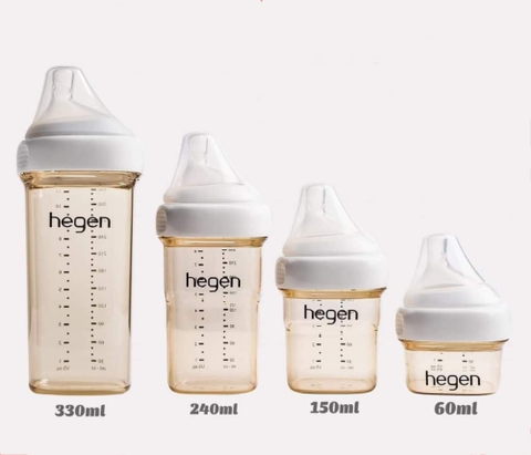 Bình sữa Hegen cao cấp 60ml/150ml/240ml/330ml (được chọn núm)