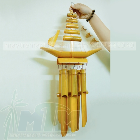 Chuông gió tre trúc - thuyền lớn